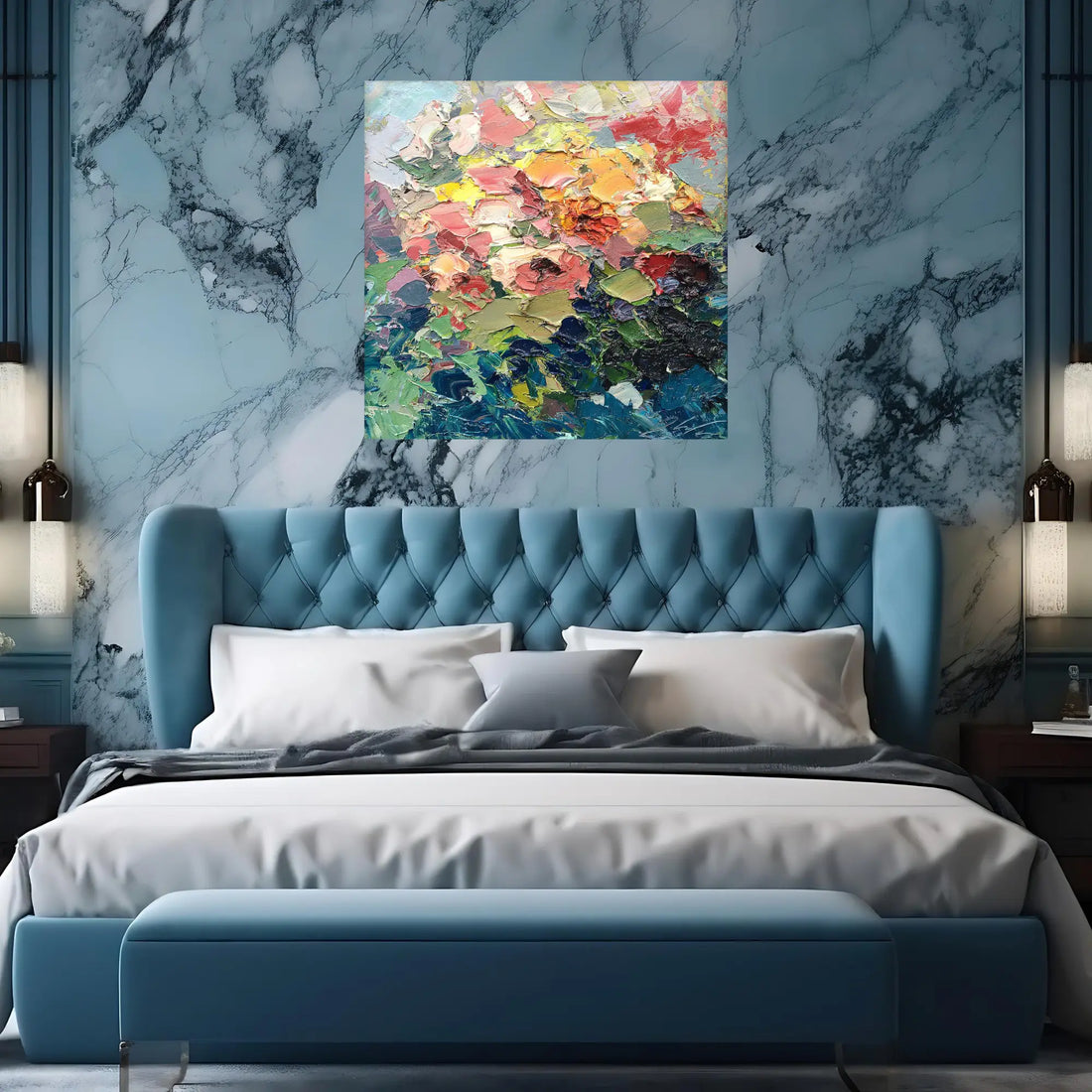 PETAL MEDLEY OIL PAINTING