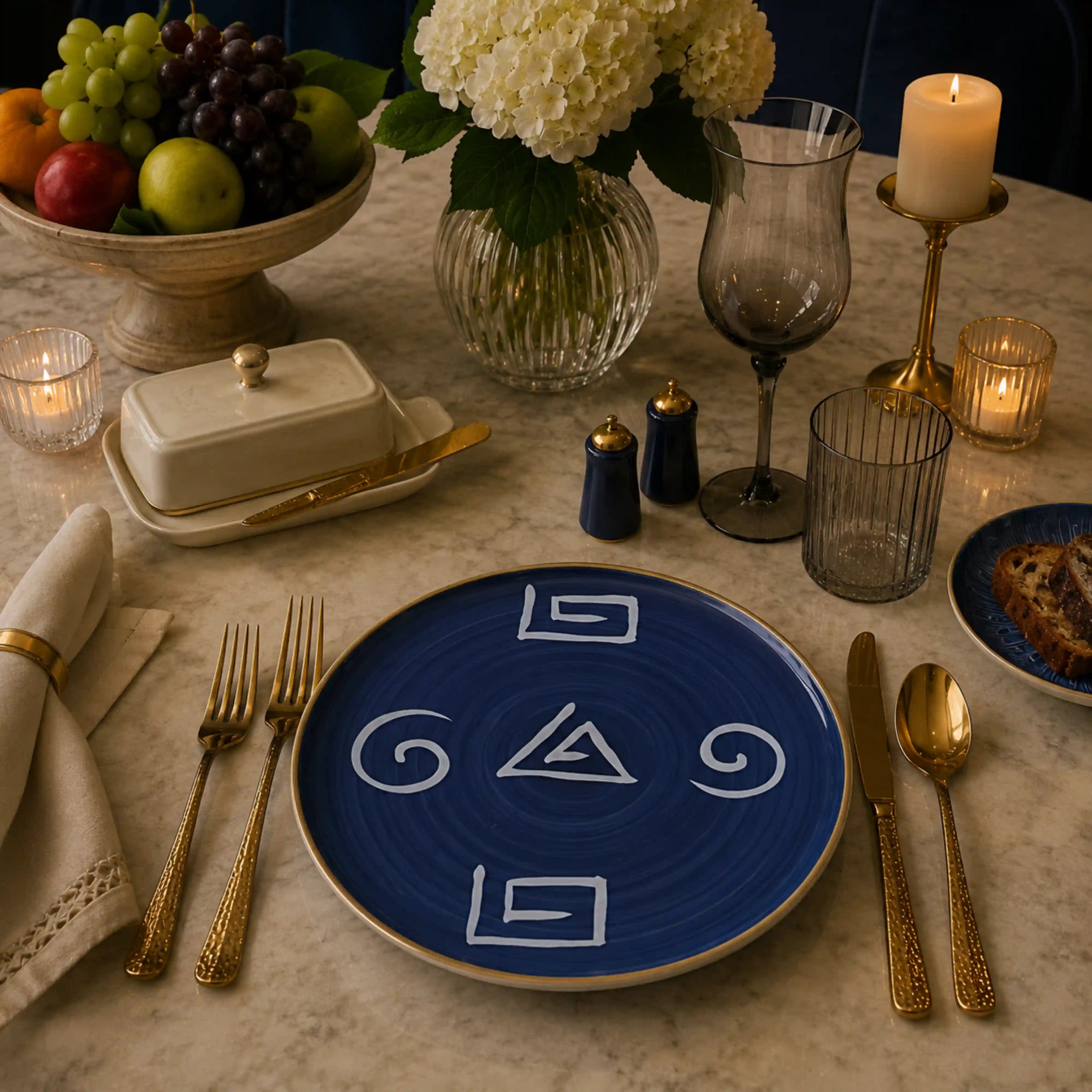 EMILIA AZURE PLATE
