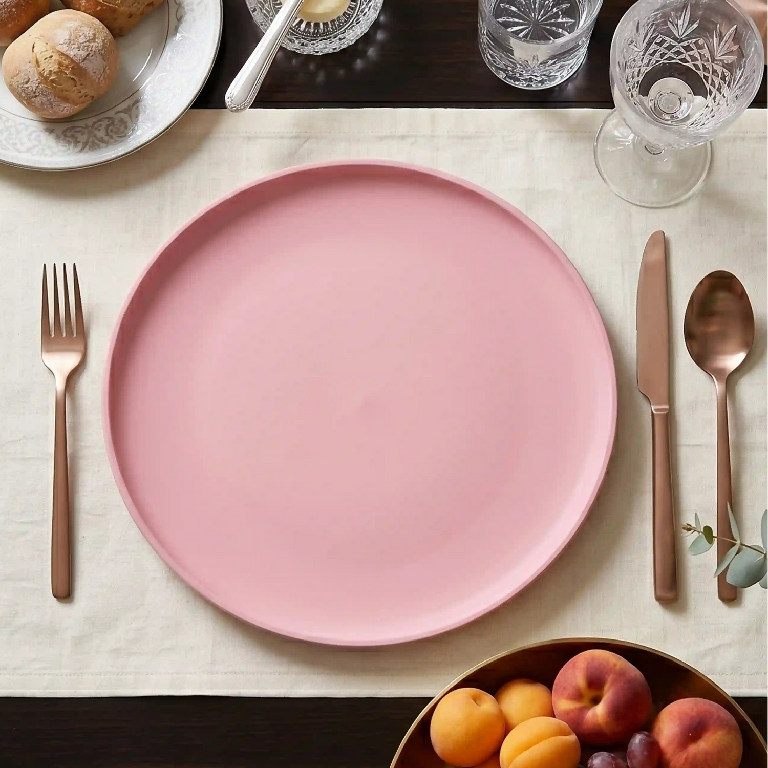PLAIN ROSE PLATE