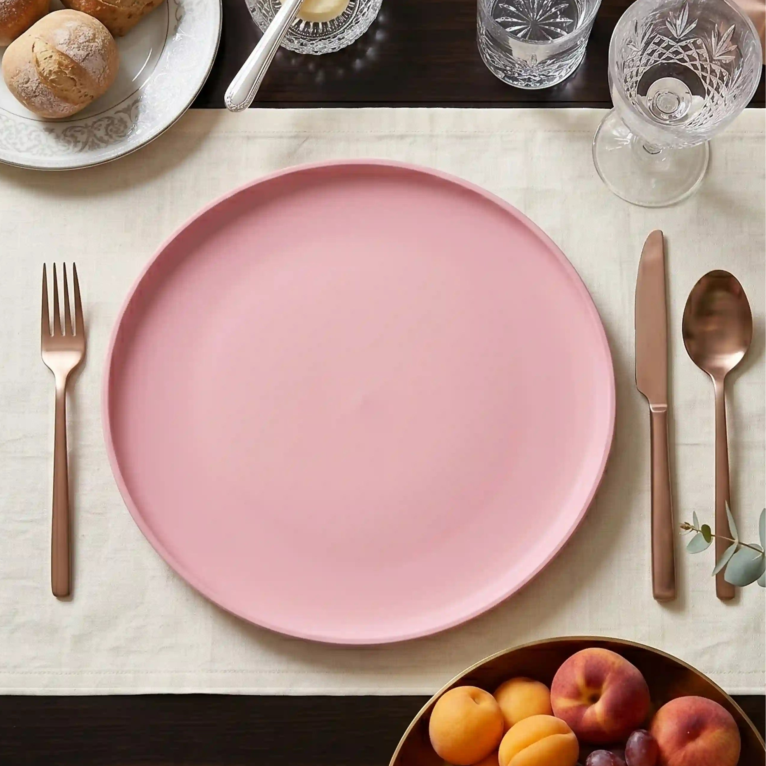 PLAIN ROSE PLATE