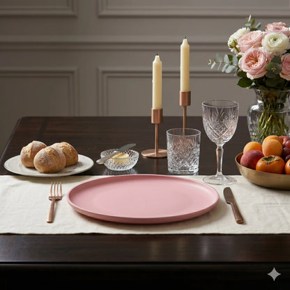 PLAIN ROSE PLATE