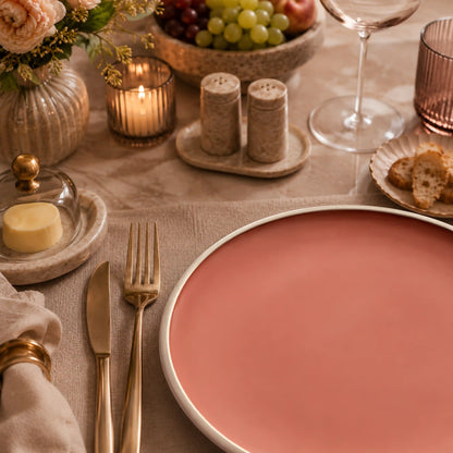 FAYETTE BLUSH ROSE PLATE