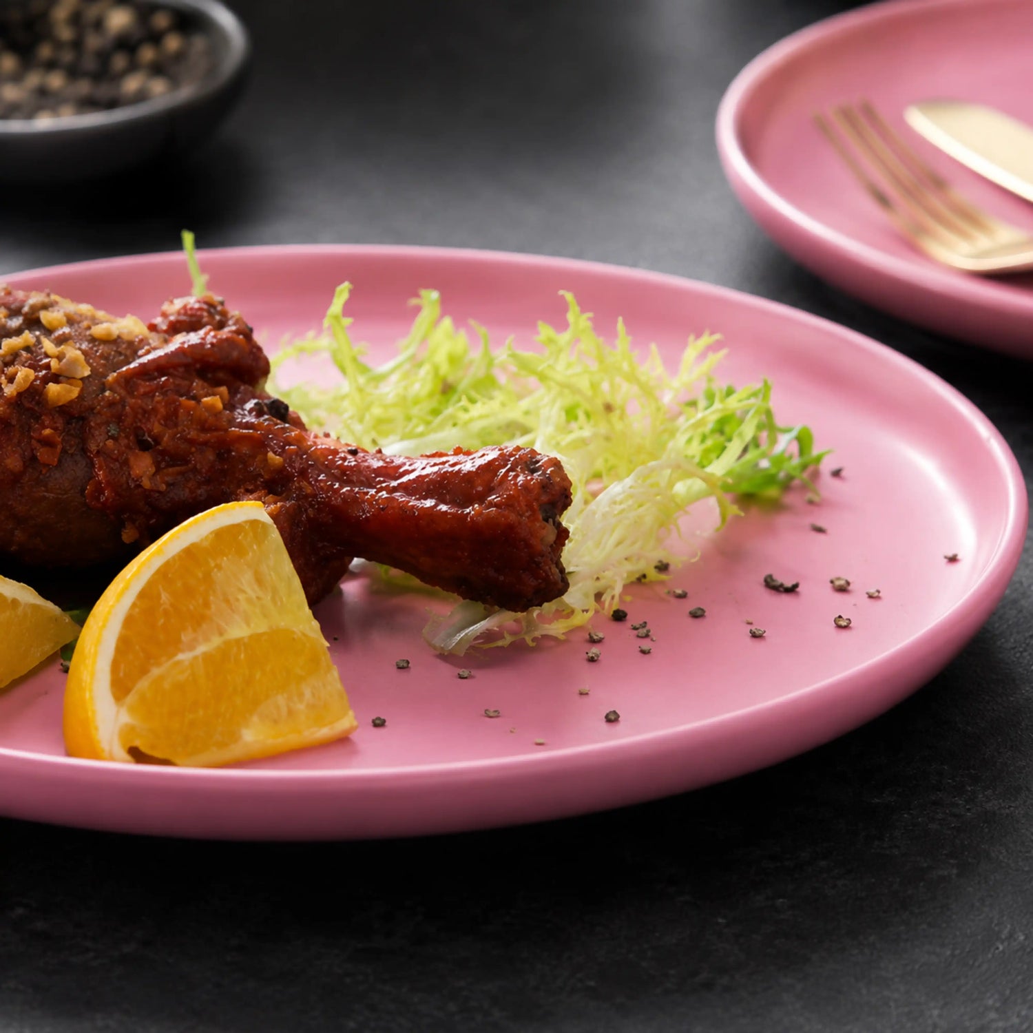 PLAIN ROSE PLATE
