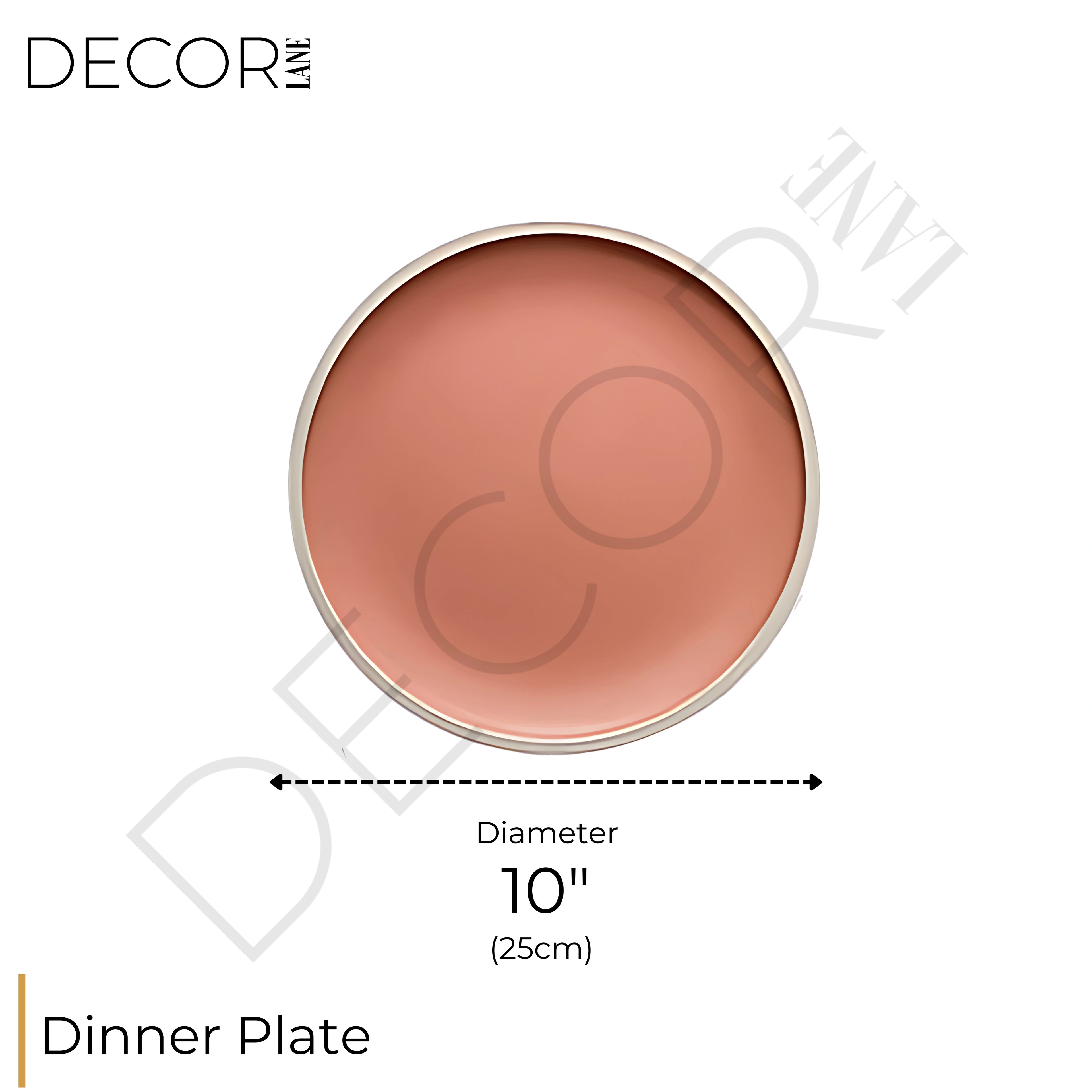 FAYETTE BLUSH ROSE PLATE