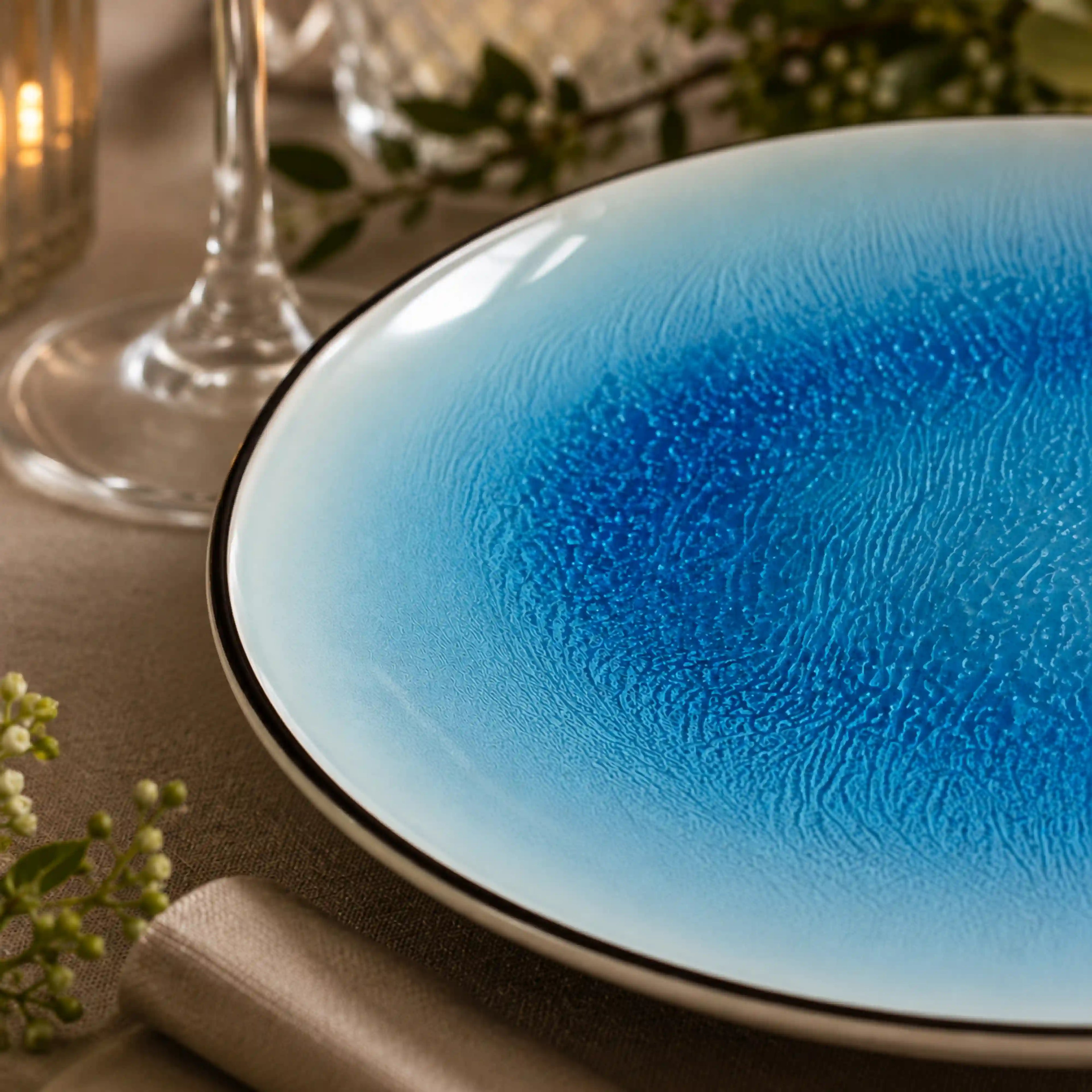 MYSTERIOUS BLUE PLATE