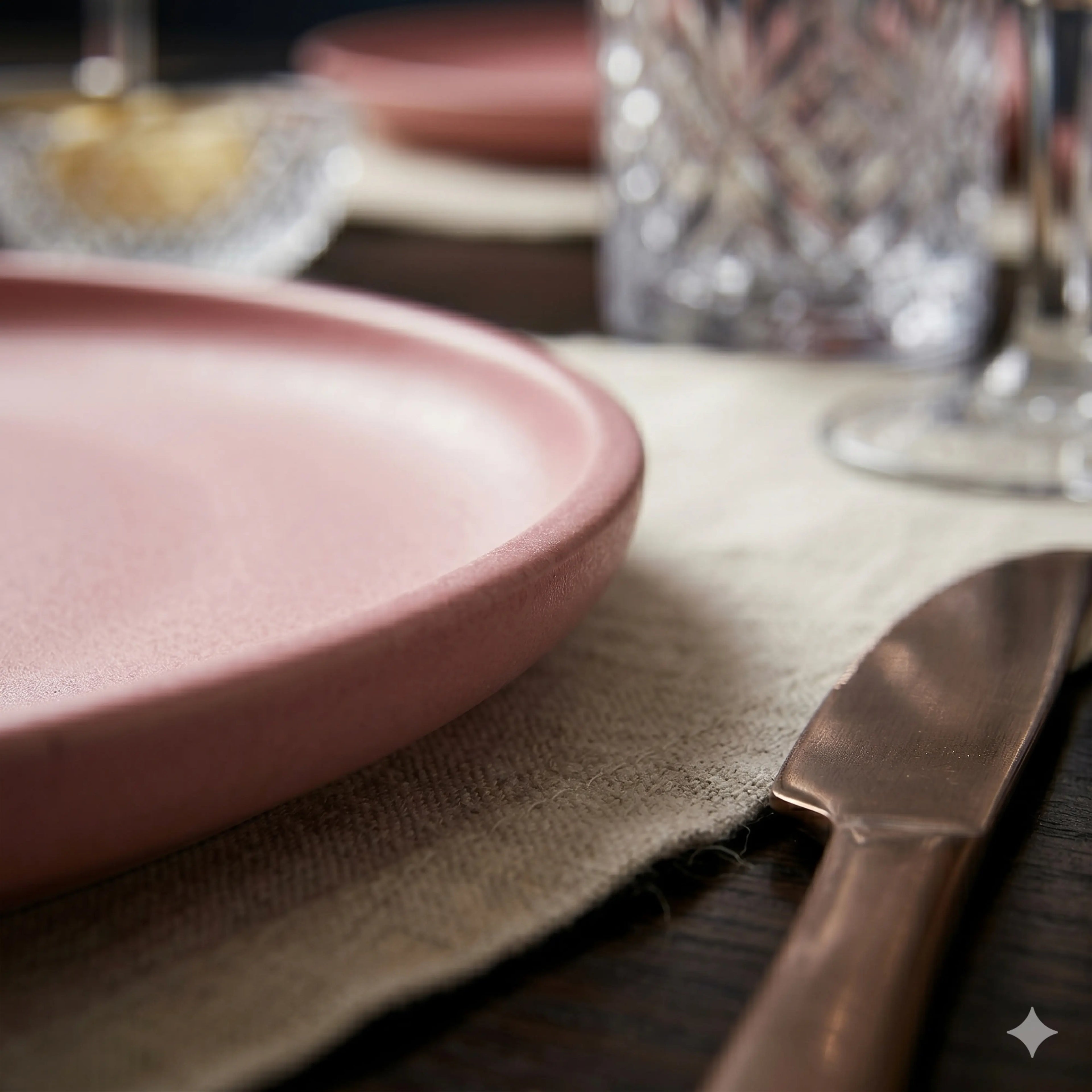 PLAIN ROSE PLATE