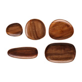 Walnut Serving Platter - 5 Piece Set