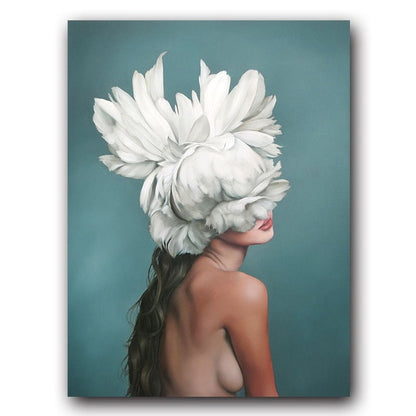 FLOWER BRUSH CANVAS PRINT