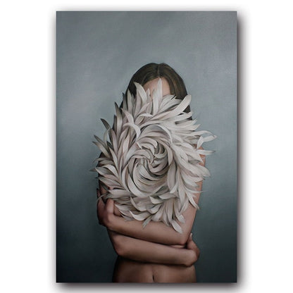 FLOWER BRUSH CANVAS PRINT