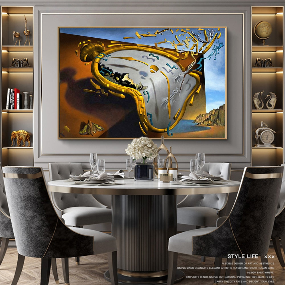 THE PERSISTENCE OF MEMORY By Salvador Dali CANVAS PRINT
