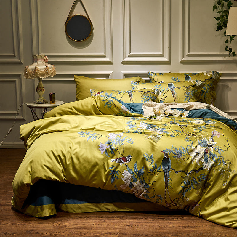 TRANQUILITY DUVET COVER &amp; SHAMS EGYPTIAN COTTON 600TC