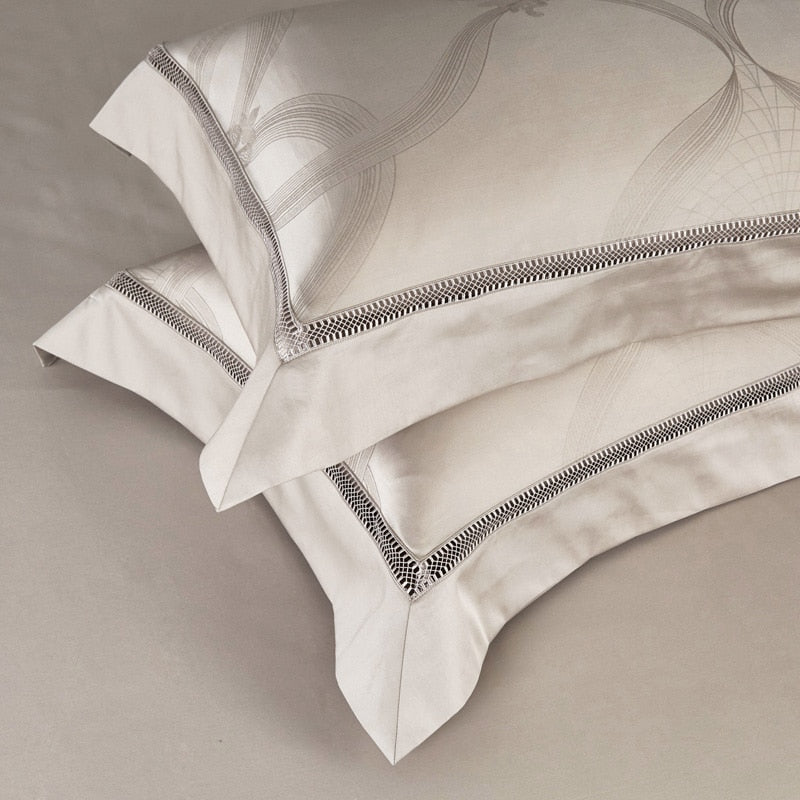 HUDSON PREMIUM DUVET COVER &amp; SHAMS EGYPTIAN COTTON 600TC
