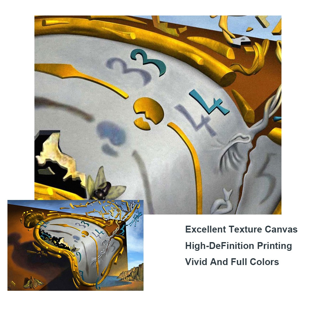 THE PERSISTENCE OF MEMORY By Salvador Dali CANVAS PRINT
