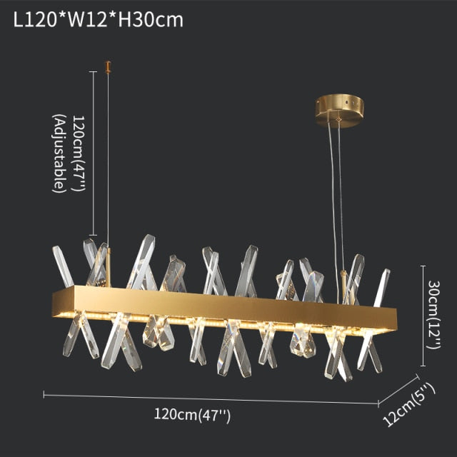 CONTEMPORARY CRYSTAL CHANDELIER