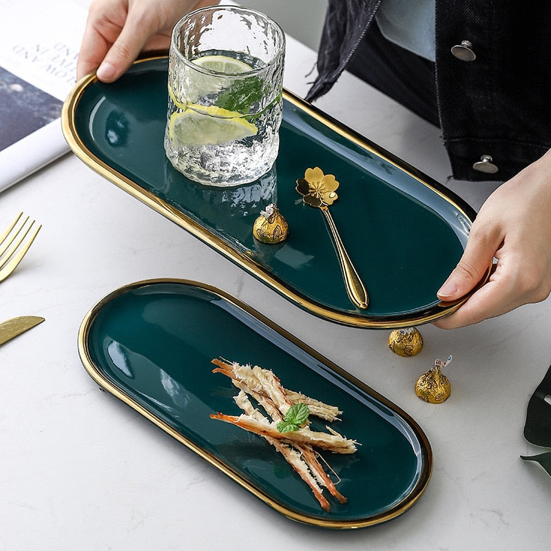 EMERALD SERVING DISH