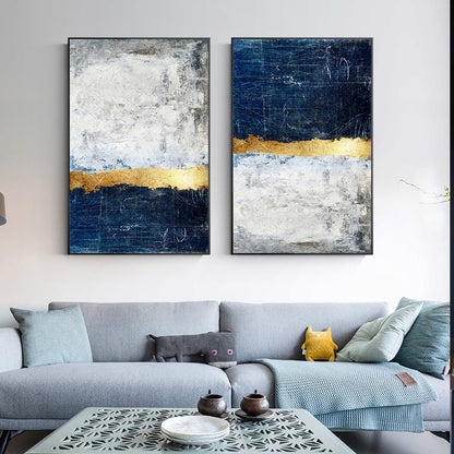 BLUE FORM CANVAS PRINT