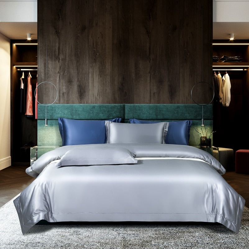 MARINA DUVET COVER &amp; SHAMS EGYPTIAN COTTON 1400TC