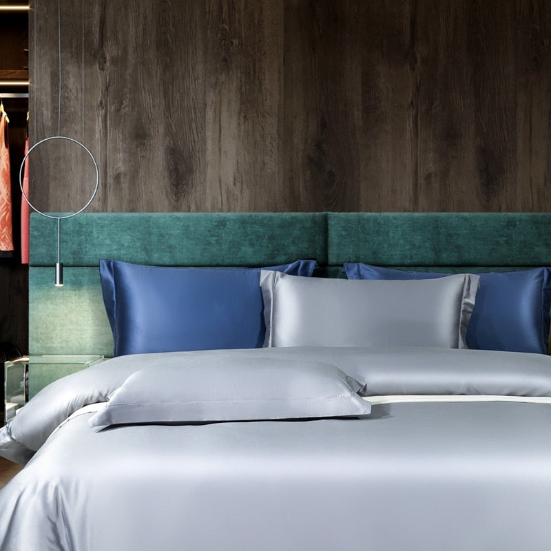MARINA DUVET COVER &amp; SHAMS EGYPTIAN COTTON 1400TC