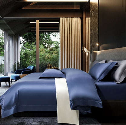 MARINA DUVET COVER &amp; SHAMS EGYPTIAN COTTON 1400TC