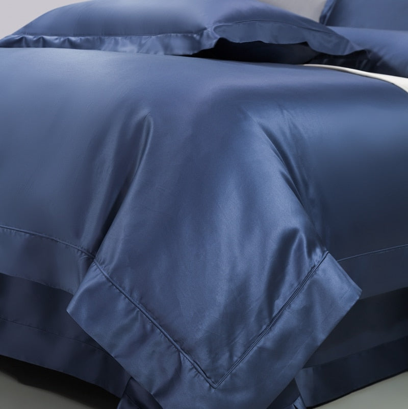 MARINA DUVET COVER &amp; SHAMS EGYPTIAN COTTON 1400TC