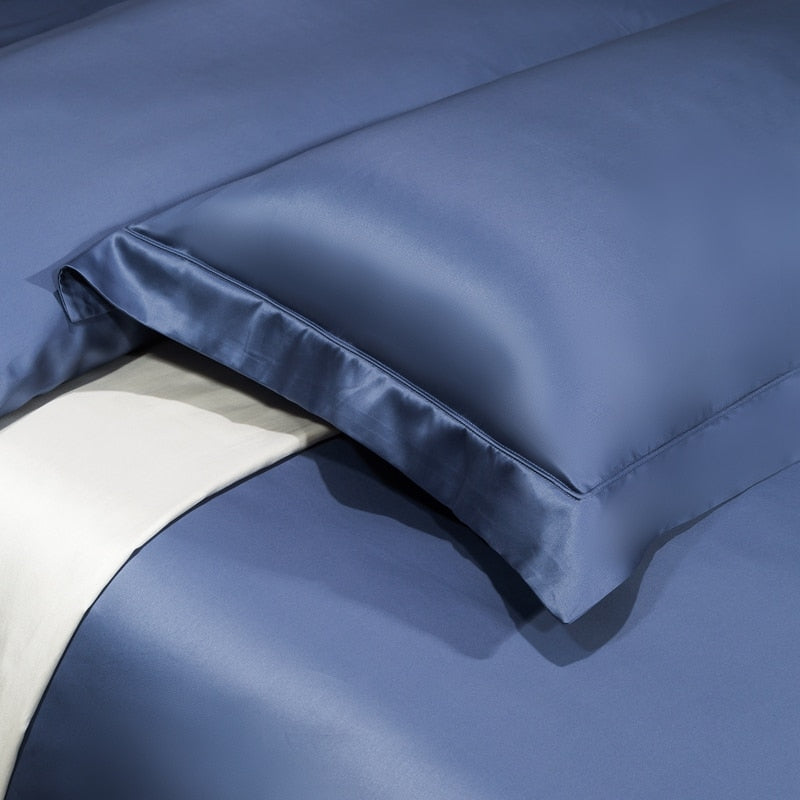 MARINA DUVET COVER &amp; SHAMS EGYPTIAN COTTON 1400TC