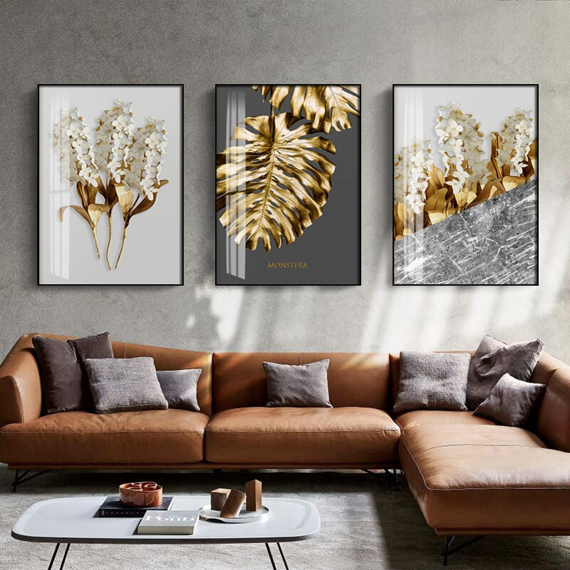 SHIMMERING FLORAL CANVAS PRINT