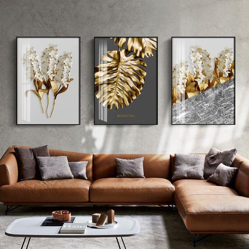 SHIMMERING FLORAL CANVAS PRINT