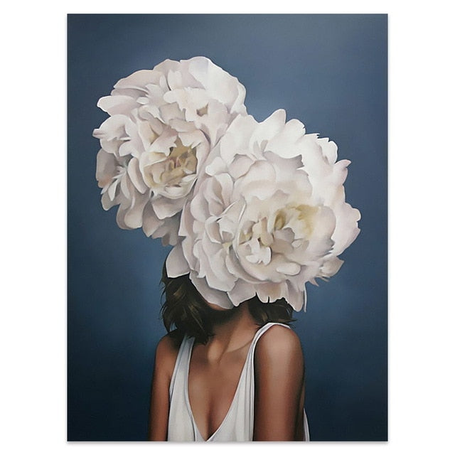 FLOWER BRUSH CANVAS PRINT