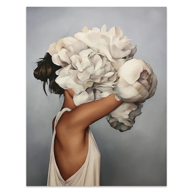 FLOWER BRUSH CANVAS PRINT