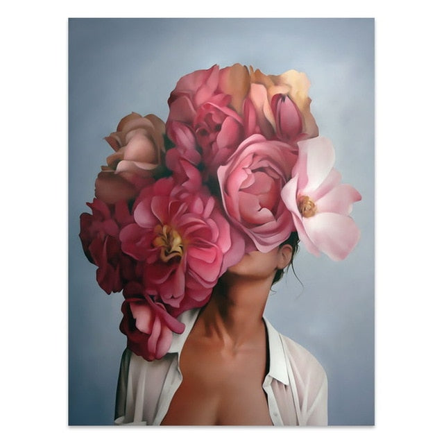 FLOWER BRUSH CANVAS PRINT