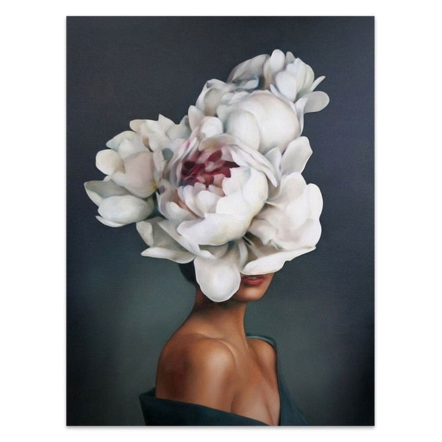 FLOWER BRUSH CANVAS PRINT