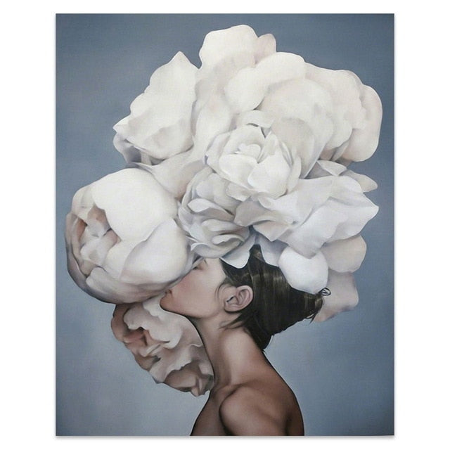 FLOWER BRUSH CANVAS PRINT