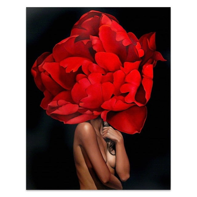FLOWER BRUSH CANVAS PRINT