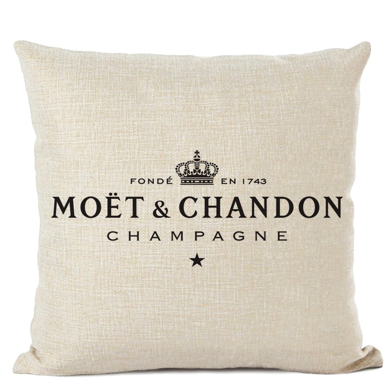 Moet & Chandon Decorative Cushion Cover — Decor Lane – DecorLane