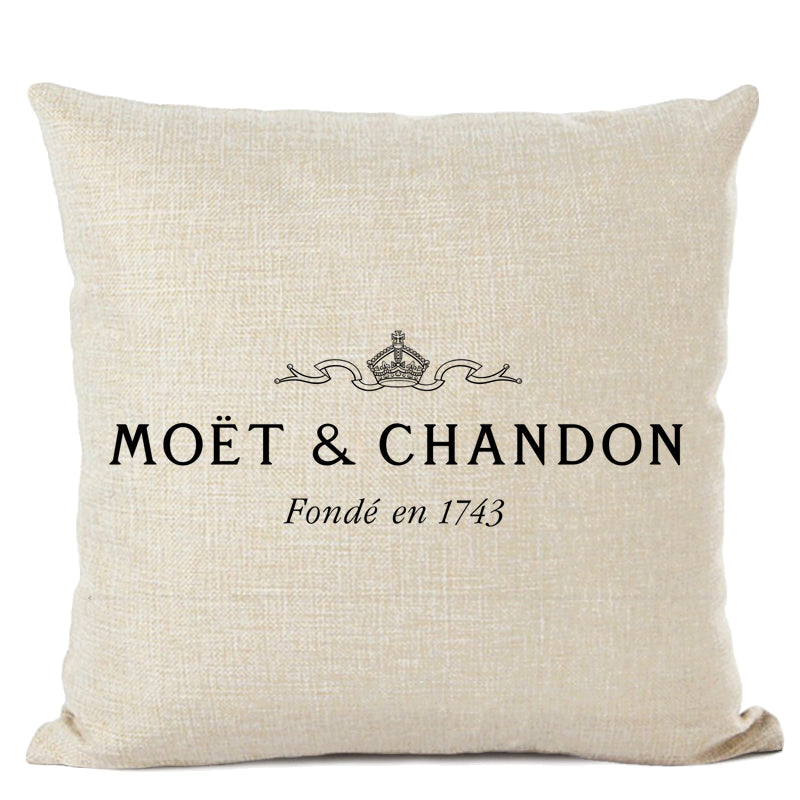 Moet & Chandon Decorative Cushion Cover — Decor Lane – DecorLane