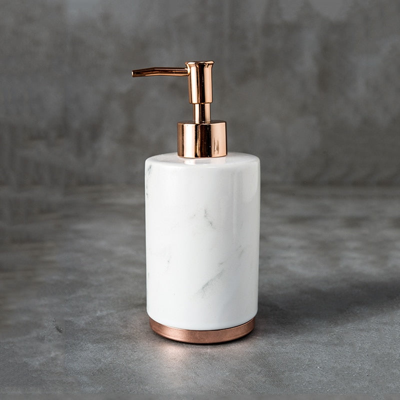 Rose Gold Bathroom Accessories Set